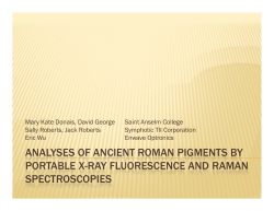 analyses of ancient roman pigments by portable x