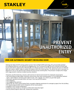 prevent unauthorized entry - STANLEY Access Technologies