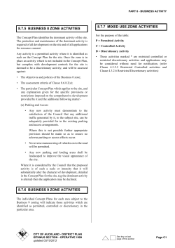District Plan - Isthmus Section: Part 8 Business