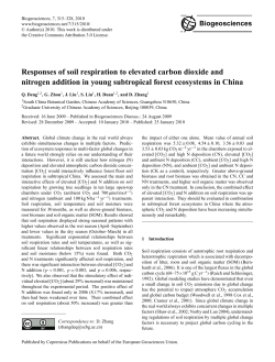 Responses of soil respiration to elevated carbon dioxide and
