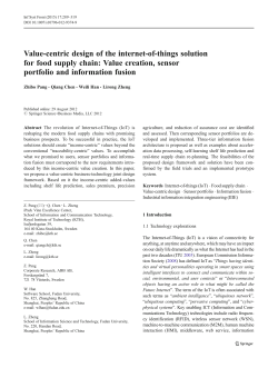 Value-centric design of the internet-of