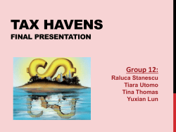 TAX Havens final presentation