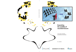 Expanding the usability of recorded lectures
