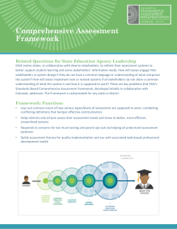Comprehensive Assessment Framework