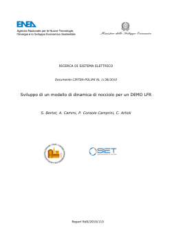 Sviluppo di un modello di dinamica di nocciolo per un DEMO