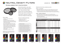 Neutral Density Filters
