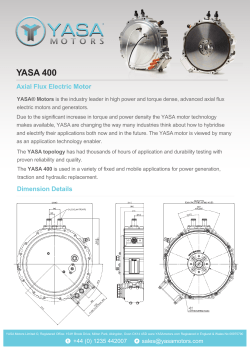 YASA 400 - YASA Motors