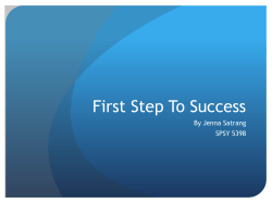 First Step To Success