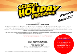 school holiday program venue