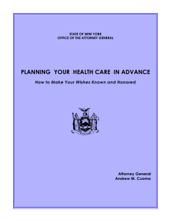 planning your health care in advance