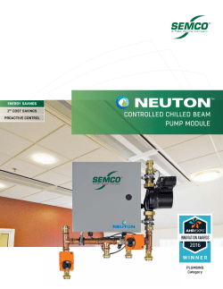 controlled chilled beam pump module