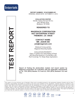 TEST REPORT