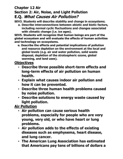 Chapter 12.2 - Air, Noise, and Light Pollution