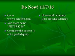 Photosynthesis and Cellular Respiration