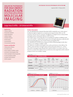 Avalanche Photodiodes for High Energy Radiation