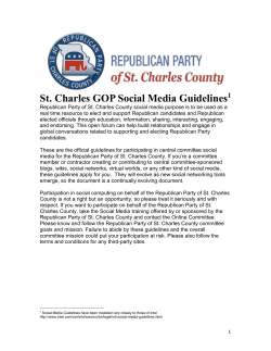 St. Charles GOP Social Media Guidelines 1