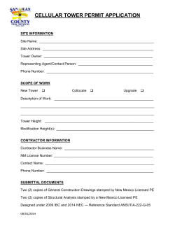 Cellular Tower Permit
