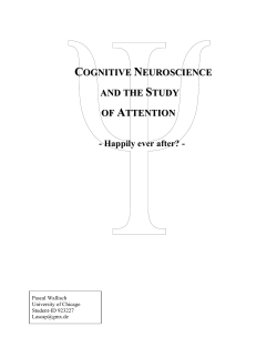 cognitive neuroscience and the study of attention