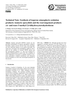 Technical Note: Synthesis of isoprene atmospheric oxidation products