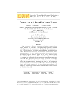 Contraction and Treewidth Lower Bounds