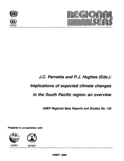 Implications of expected climate changes in the South Pacific region