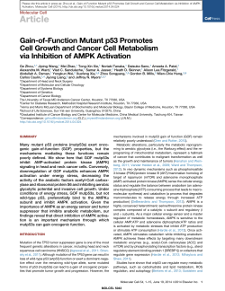 Gain-of-Function Mutant p53 Promotes Cell Growth and Cancer Cell