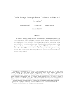 Strategic Issuer Disclosure and Optimal Screening