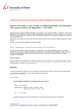 press release - Brussels Airlines