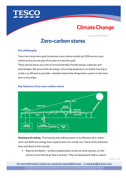 Zero-carbon stores