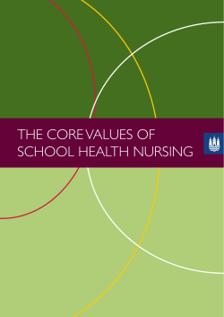the core values of school health nursing