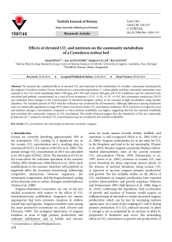 Effects of elevated CO2 and nutrients on the