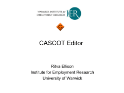 presentation of Cascot Editor