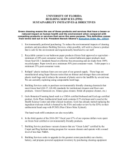 Sustainability Meeting - University of Florida