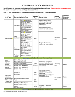 EXPRESS APPLICATION REVIEW FEES