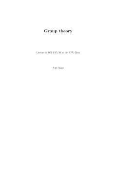 Group theory