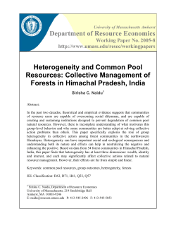 Heterogeneity and Common Pool Resources