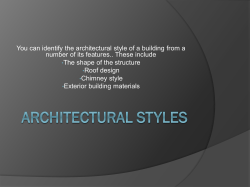 ARCHITECTURAL STYLES