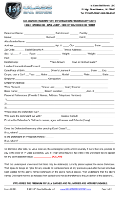 Hold Harmless Agreement