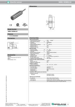 1 Inductive sensor NBB5-18GM60-A2