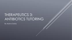 Therapeutics 3: Antibiotics Tutoring