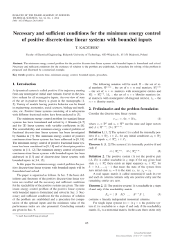 Necessary and sufficient conditions for the minimum energy control