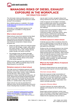 Guidance for managing the risks of diesel exhaust as a docx