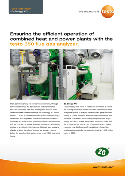 Ensuring the efficient operation of combined heat and power plants