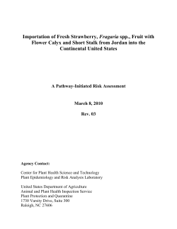 2.8. Pest Risk Potential and Conclusion