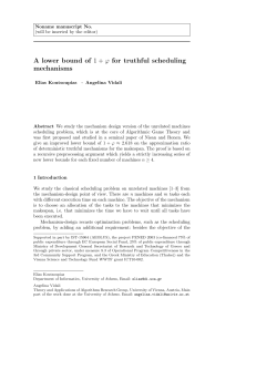 A lower bound of 1 + ϕ for truthful scheduling mechanisms
