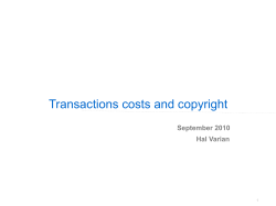 Transactions costs and copyright