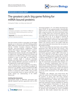 The greatest catch: big game fishing for mRNA