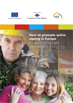 How to promote active ageing in Europe
