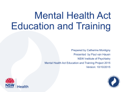 Mental Health Act Education and Training