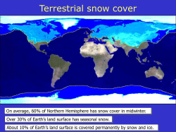 Airborne Snow Survey Program - School of Engineering, UC Merced